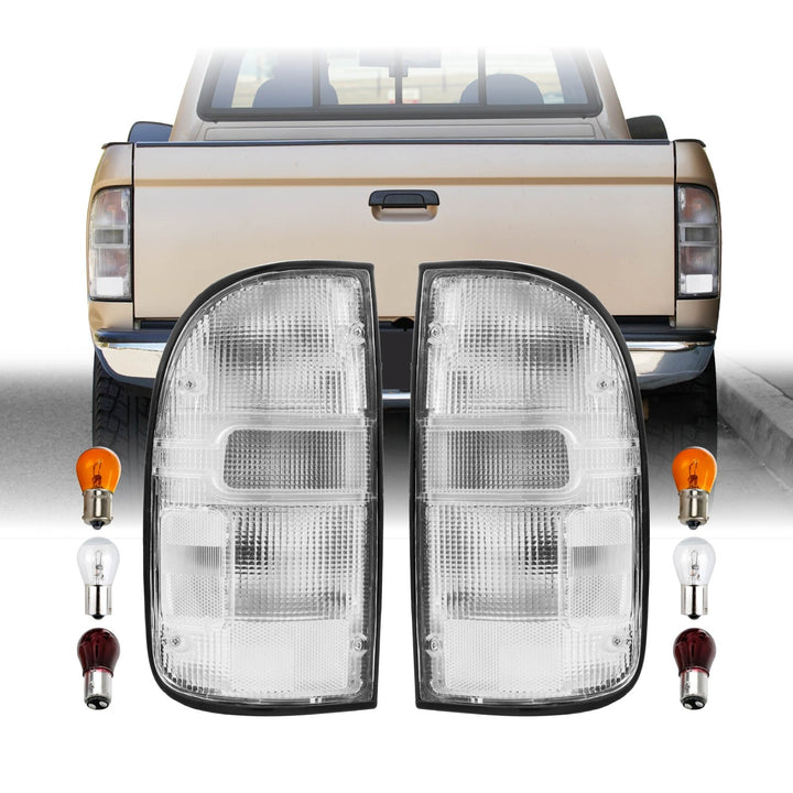 1995 1996 1997 1998 1999 2000 2001 2002 2003 2004 Toyota Tacoma Pickup Frosted All Clear Lens Tail Lights

#light-source_incandescent