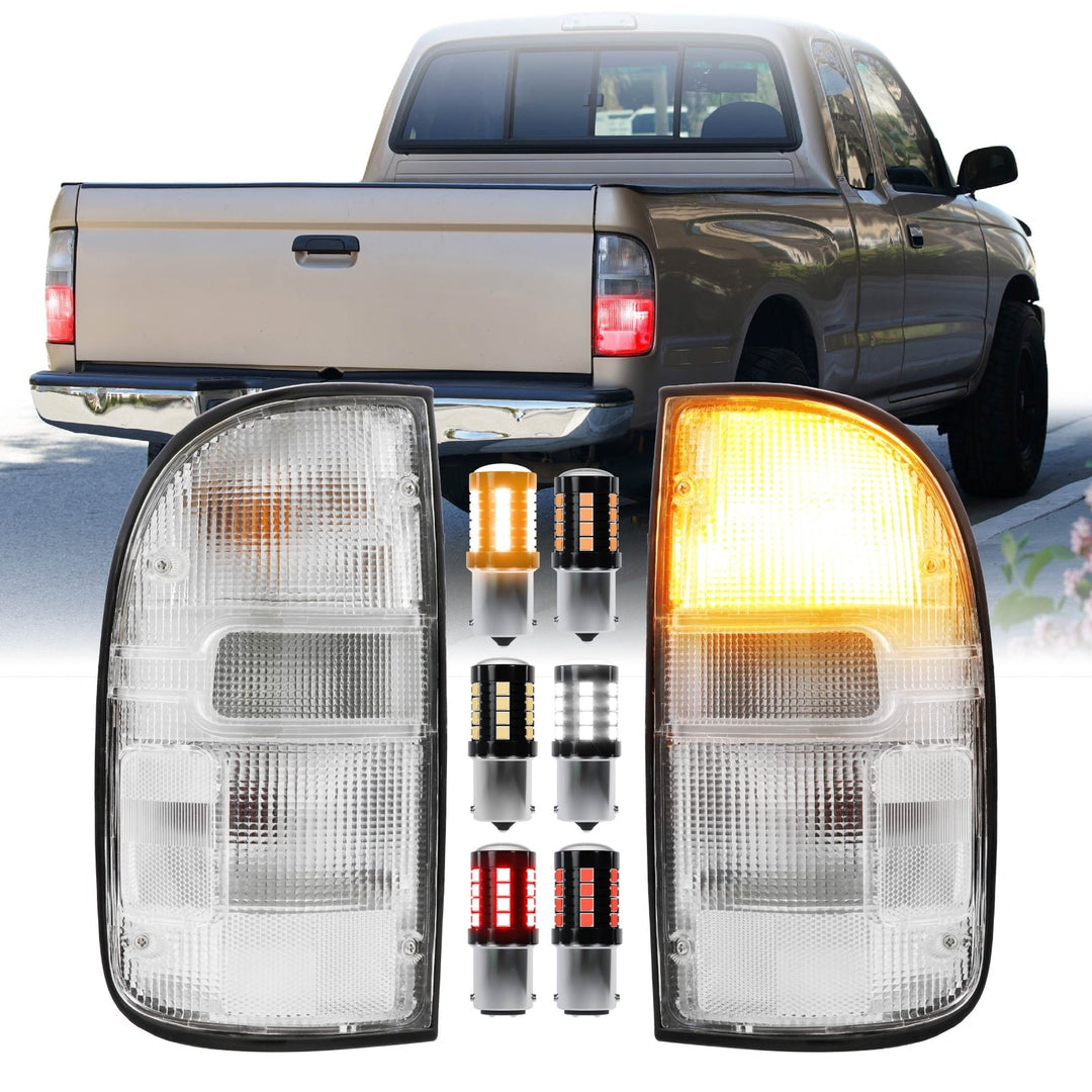 1995 1996 1997 1998 1999 2000 2001 2002 2003 2004 Toyota Tacoma Pickup Frosted All Clear Lens Tail Lights

#light-source_led