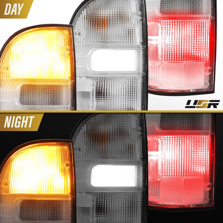 1995 1996 1997 1998 1999 2000 2001 2002 2003 2004 Toyota Tacoma Pickup Frosted All Clear Lens Tail Lights

#light-source_led