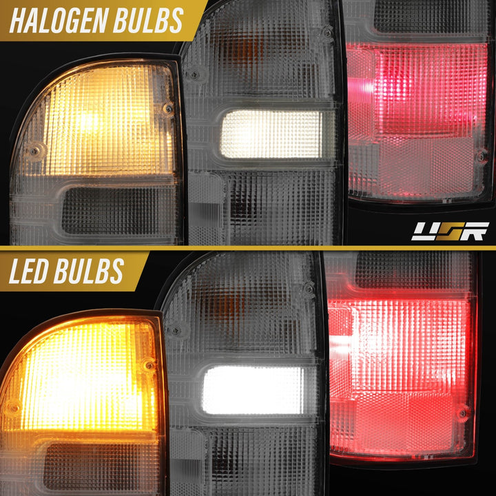 1995 1996 1997 1998 1999 2000 2001 2002 2003 2004 Toyota Tacoma Pickup Frosted All Clear Lens Tail Lights

#light-source_led