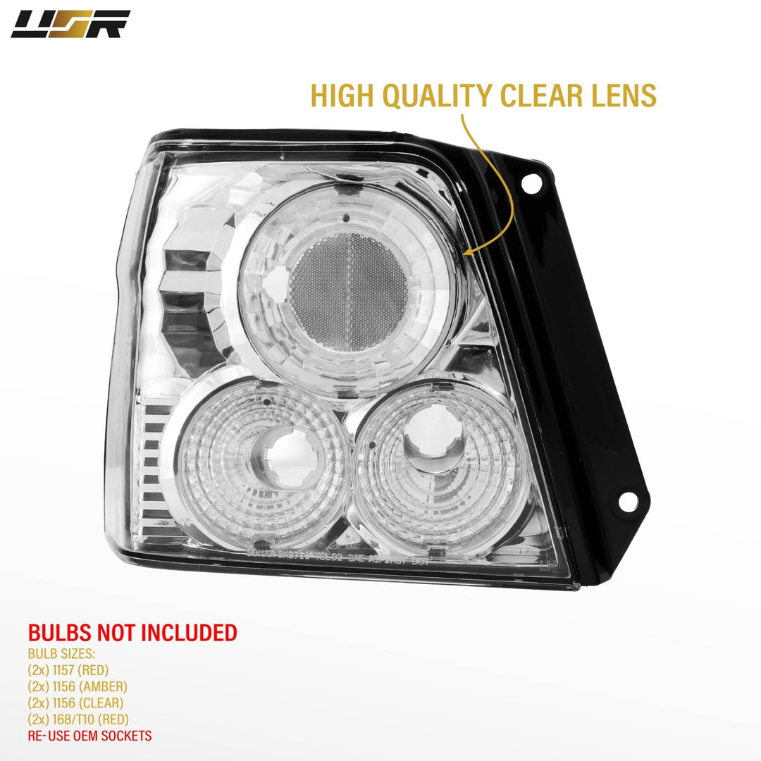 1995 1996 1997 Toyota Tercel All Clear Lens Tail Lights Cleared Alteza Style

#light-source_no-bulbs