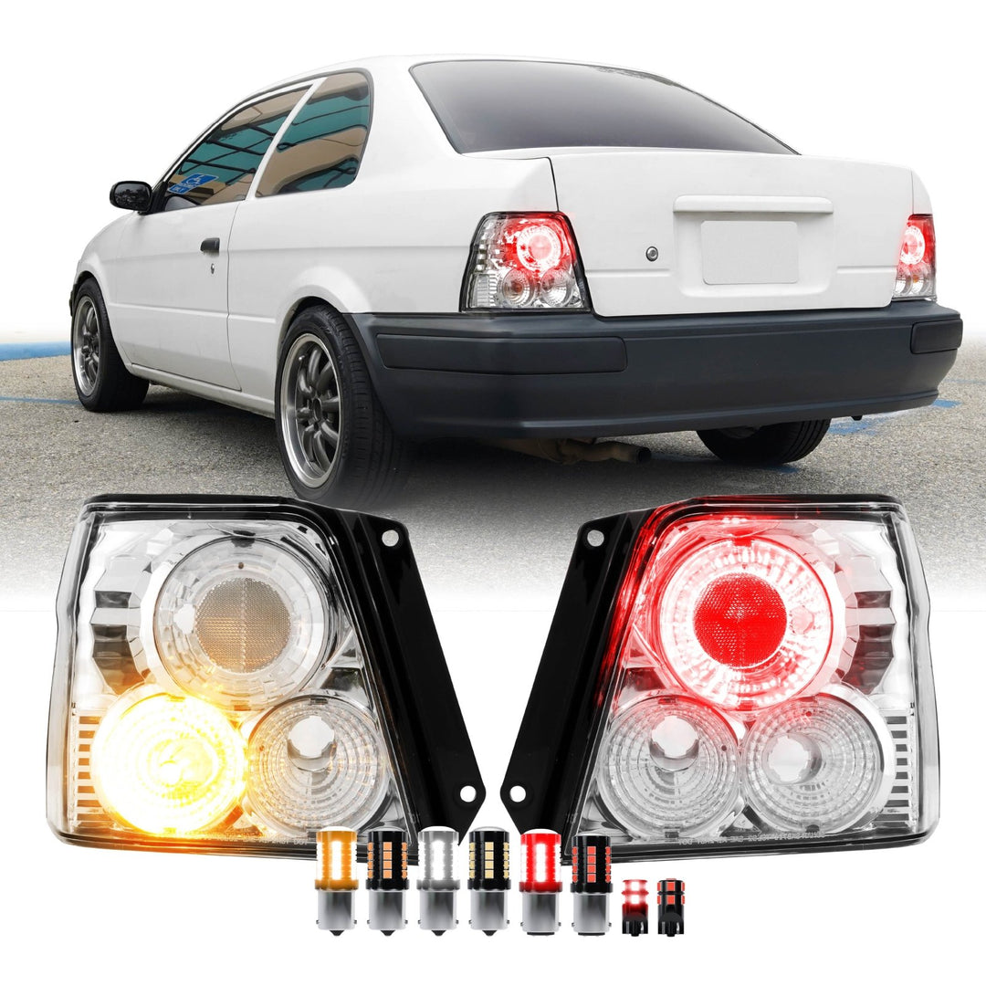 1995 1996 1997 Toyota Tercel All Clear Lens Tail Lights Cleared Alteza Style

#light-source_led