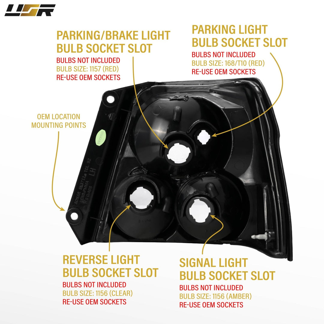 1995 1996 1997 Toyota Tercel All Clear Lens Tail Lights Cleared Alteza Style

#light-source_no-bulbs