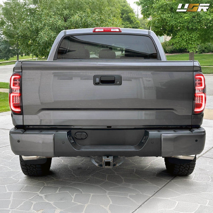 2014-2018 Toyota Tundra SR5 Black Housing Smoke Lens LED Plasma Light Bar Tail Lights