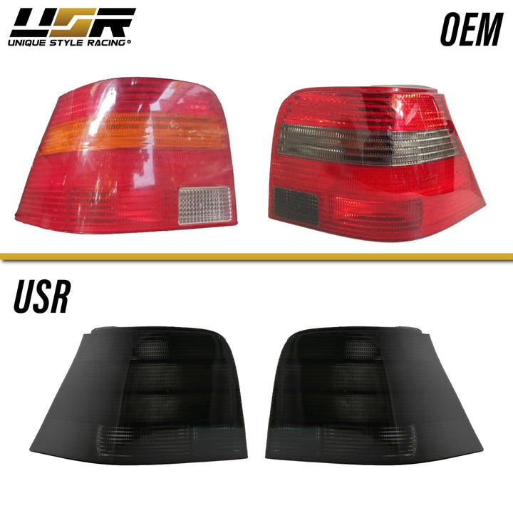 1992 - 2004 VW Golf GTi Mk4 Euro Style Black Smoke Tail Lights