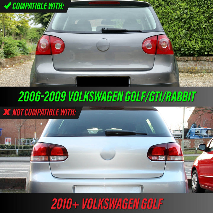 2006-2009 VW Golf 5 GTi R32 Rabbit Mk.5 V All Smoke 4 Piece Tail Lights