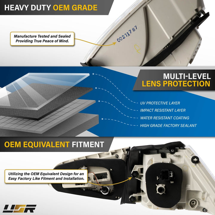 2015 - 2017 Volkswagen Golf GTI Euro Style All Clear Lens 4PC LED Tail Lights + Wire Adapter Harness