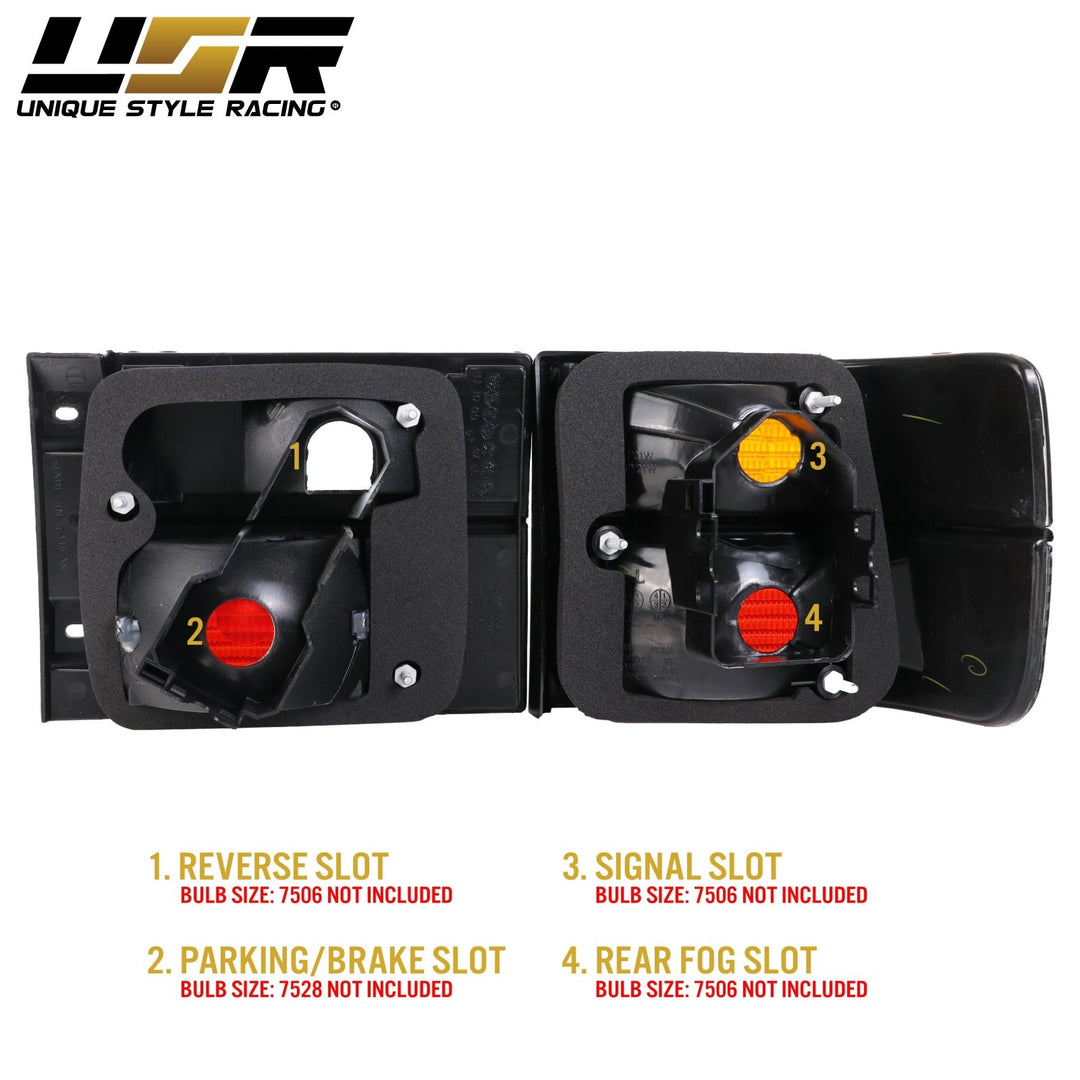 1993-1999 Volkswagen Jetta Mk.3 Euro Smoke Lens 4 Piece Tail Light