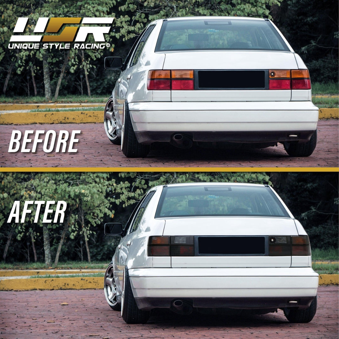 1993 - 1999 Volkswagen Jetta Mk.3 Euro Smoke Lens 4 Piece Tail Light