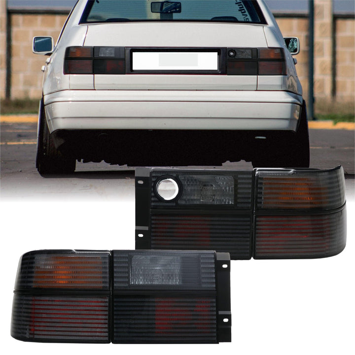 1993 - 1999 Volkswagen Jetta Mk.3 Euro Smoke Lens 4 Piece Tail Light