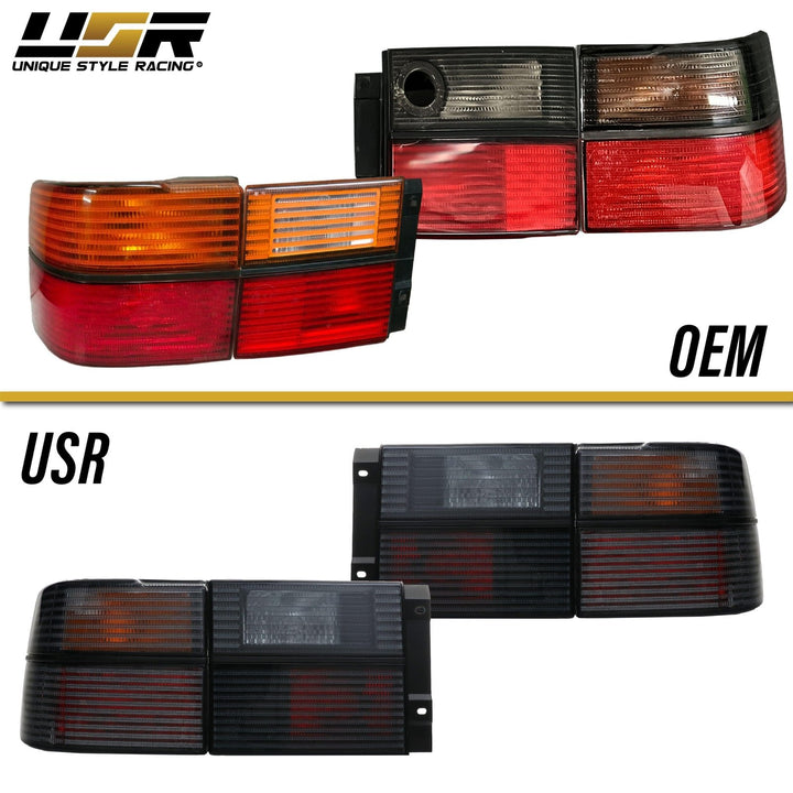 1993 - 1999 Volkswagen Jetta Mk.3 Euro Smoke Lens 4 Piece Tail Light