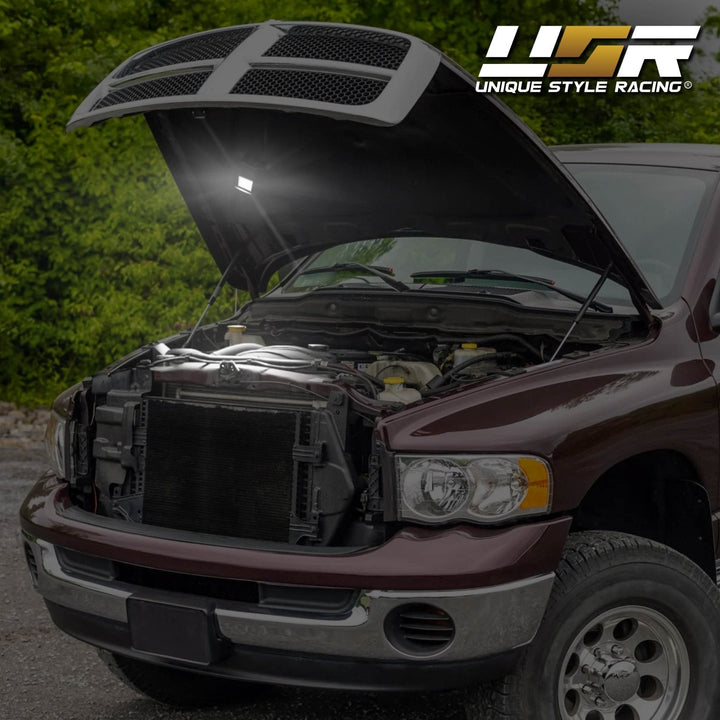 1998 - 2017 Ram Pickup Truck Under Hood Engine Bay White LED Light Upgrade