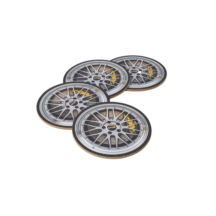 Double Sided 4 MM Thick Rim Design Coasters - Made by Unique Style Racing