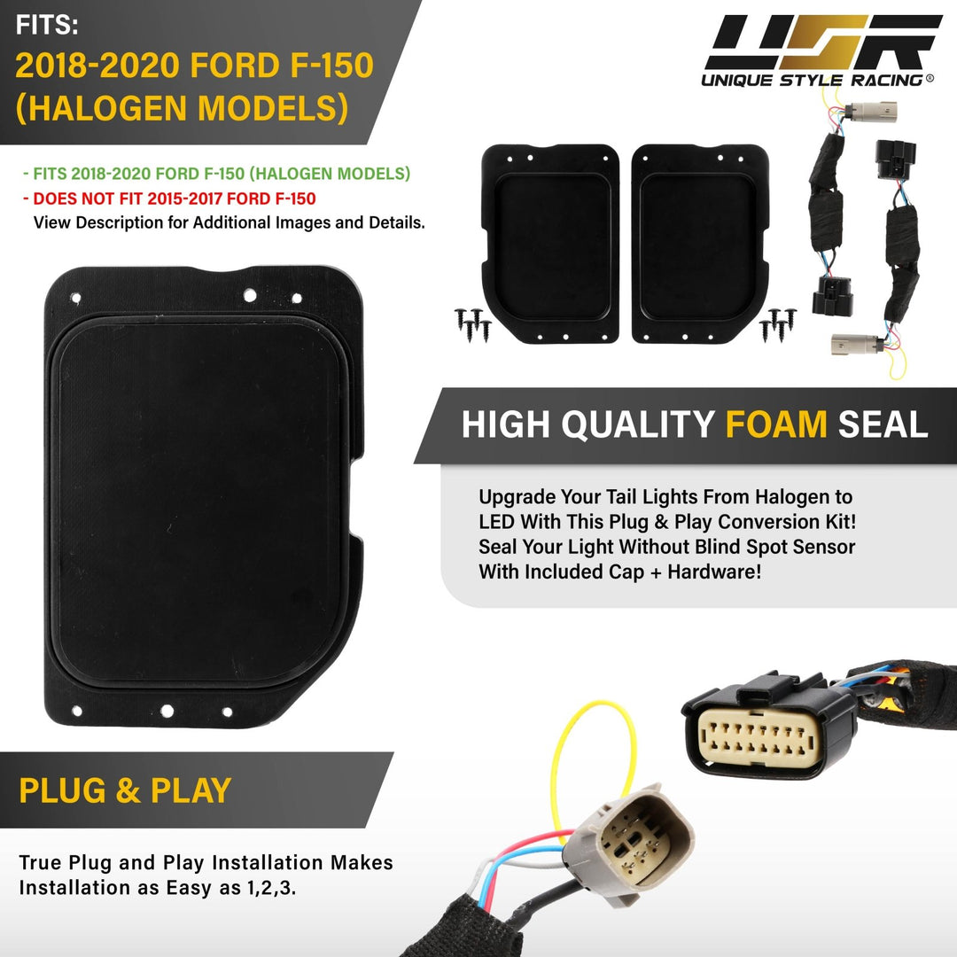 2018 - 2020 Ford F - 150 Halogen to LED Conversion Wire Harness Kit