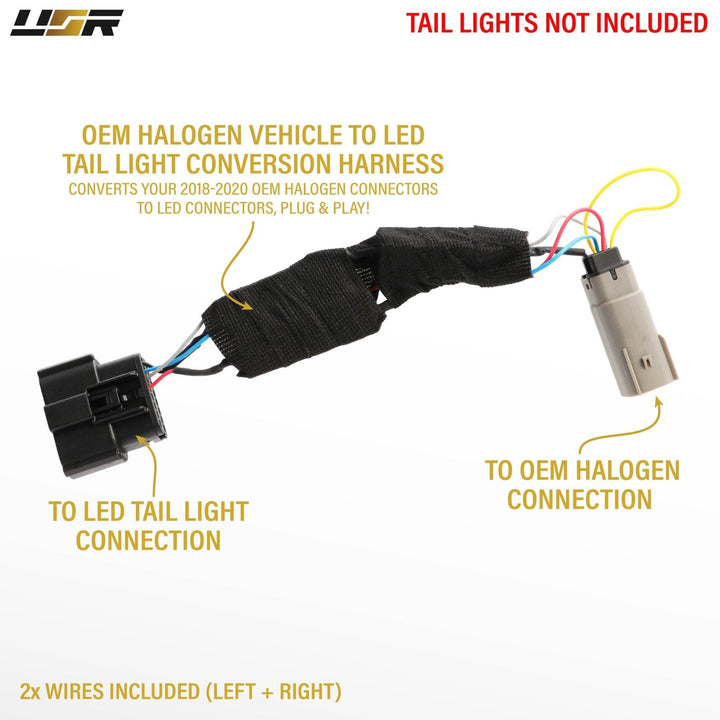 2018 - 2020 Ford F - 150 Halogen to LED Conversion Wire Harness Kit