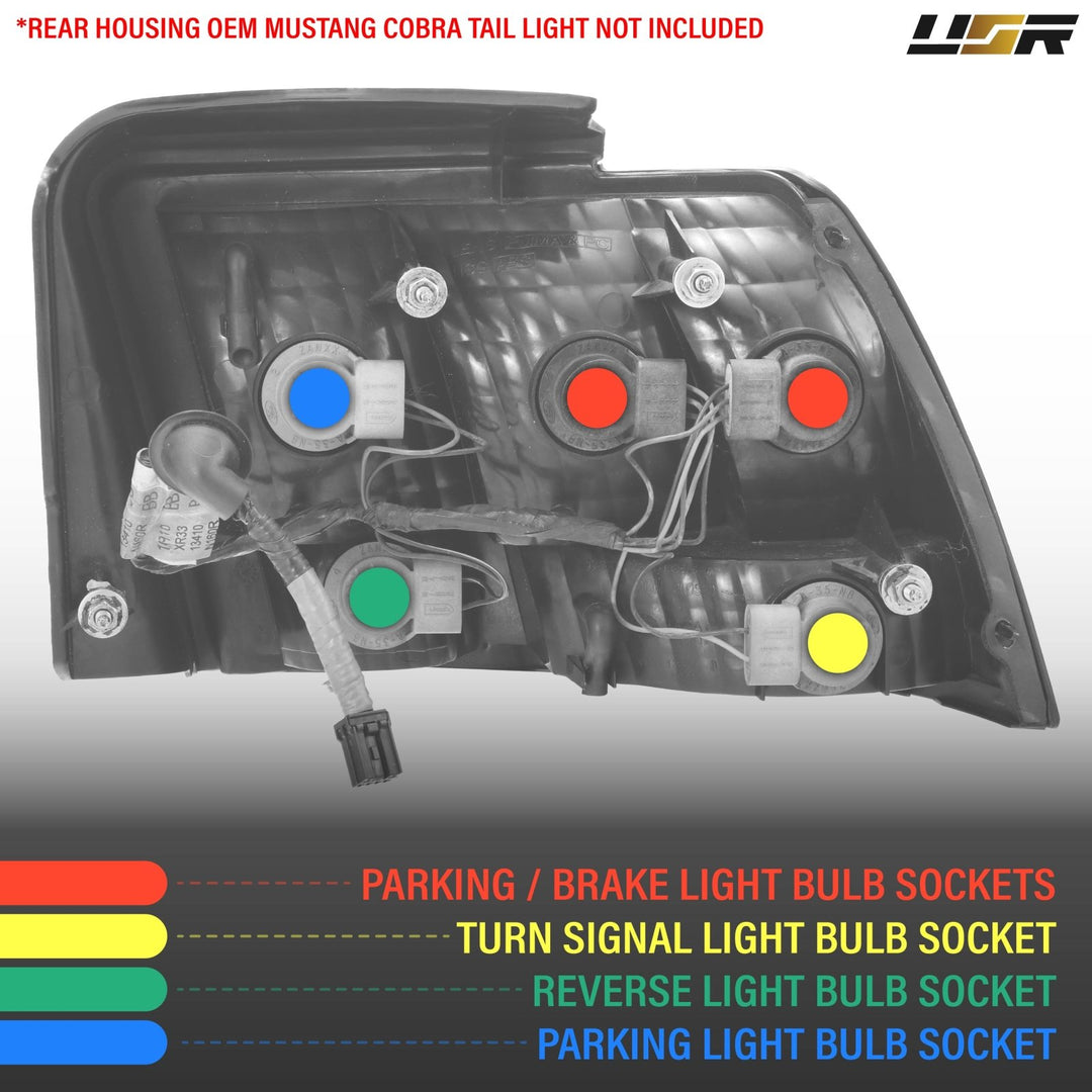 1999-2001 Ford Cobra Mustang Replacement Tail Light Wiring Harness