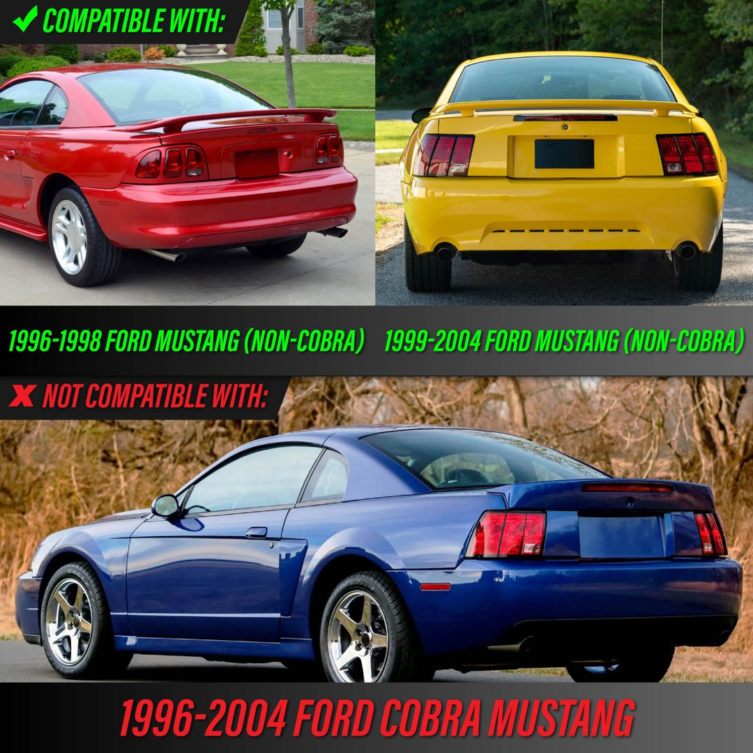 1996 1997 1998 1999 2000 2001 2002 2003 2004 Ford Mustang Sequential Signal Plug and Play Tail Brake Light Harness + Flasher Relay

#optional-items_sequential-wire-harness-with-relay