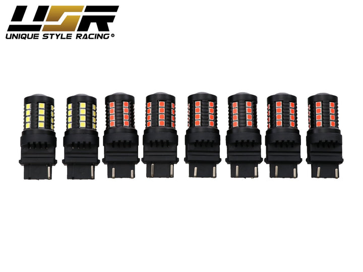1996 - 2004 Ford Mustang Sequential Signal Plug and Play Tail Brake Light Harness + Flasher & LED Bulbs