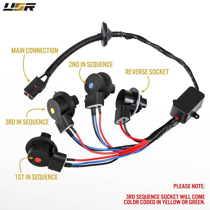 1996 1997 1998 1999 2000 2001 2002 2003 2004 Ford Mustang Sequential Signal Plug and Play Tail Brake Light Harness + Flasher Relay

#optional-items_sequential-wire-harness-with-relay