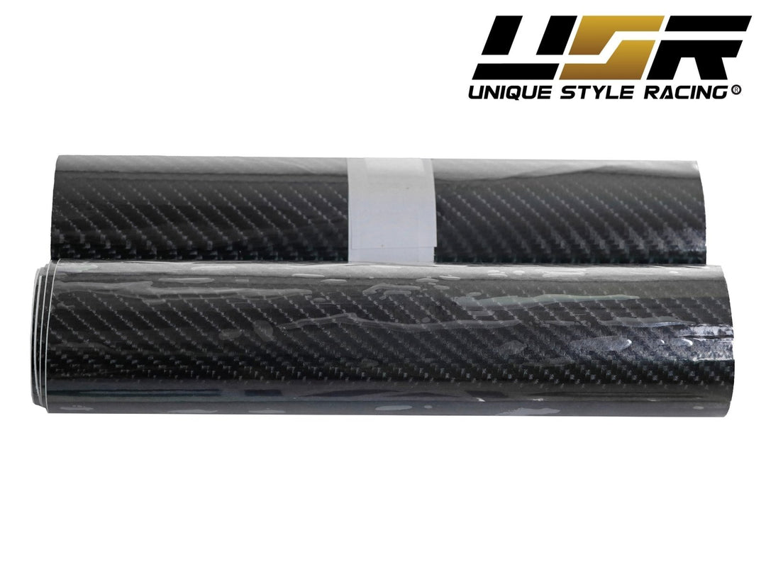 1988 - 1991 Honda Civic Sedan 6D Carbon Fiber Vinyl Wrap for Rear Trunk Center Panel