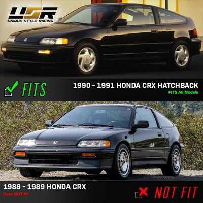 Unique Style Racing DEPO Lighting 1990-1991 Honda CR-X / CRX Front Clear or Smoke or Amber Bumper Signal Lights - Made by DEPO
