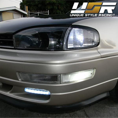Unique Style Racing DEPO Lighting 1992-1994 Toyota Camry JDM Style Black Headlight + Matching Clear Corner Lights Made by DEPO