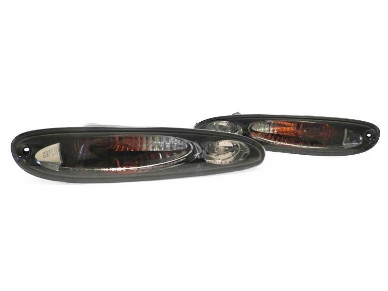 Unique Style Racing DEPO Lighting 1993-1995 Mazda RX-7 RX7 FD3S DEPO Light Smoke Black Front Bumper Turn Signal Light