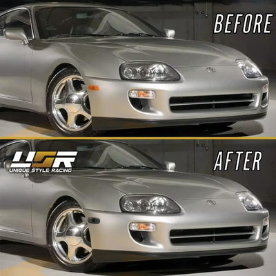 Unique Style Racing Unique Style Racing Lighting 1993-1998 Toyota Supra Mk.4 IV Crystal Clear or Smoke Front Bumper Side Marker Lights - Made by USR