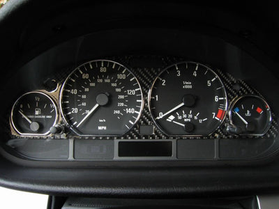 Unique Style Racing Unique Style Racing Lighting 1994-2001 Acura Integra DC2 REAL Black Carbon Fiber Gauge Bezel For Instrument Cluster