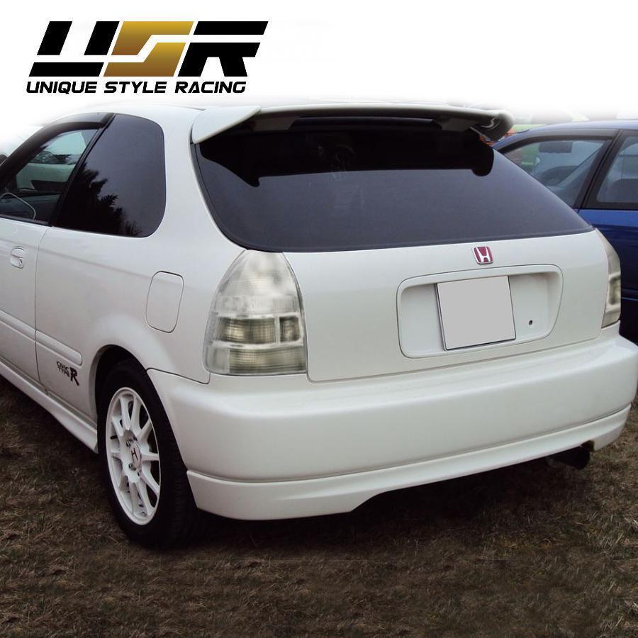 1996-2000 Honda Civic 3D Hatchback EK JDM SiR Style ALL CLEAR Rear Tail Light - Made by DEPO
