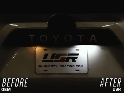 Unique Style Racing Unique Style Racing Lighting 1996-2021 Toyota 4 Runner / 2008-2019 Toyota Sequoia x2 18 SMD Super BRIGHT White LED License Plate Light Assembly