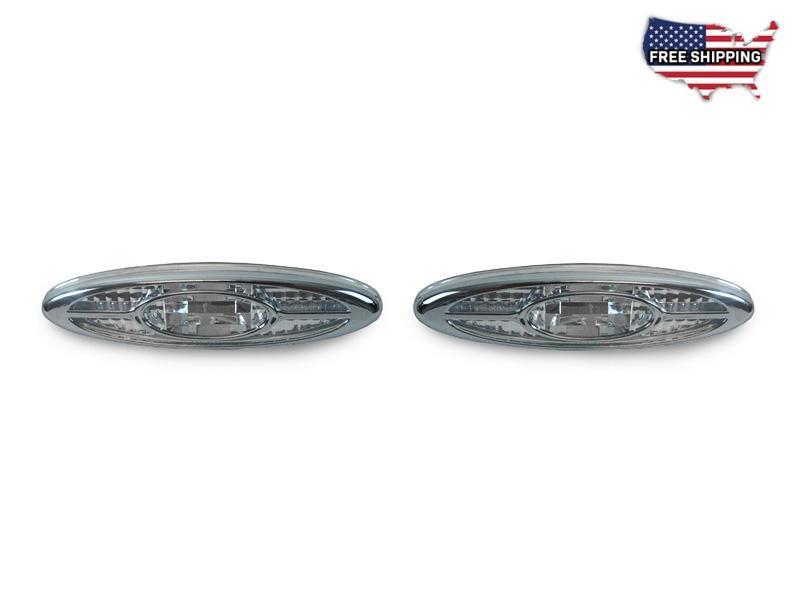 Unique Style Racing DEPO Lighting 1997-2004 Chevrolet Corvette C5 Crystal Clear or Light Smoke Rear Bumper Side Marker Lights - Made by DEPO