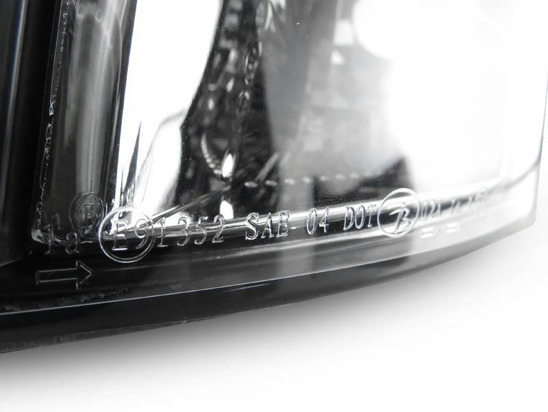 Unique Style Racing DEPO Lighting 1999-2006 Volvo S80 Black Housing Clear Corner Lights - Made by USR