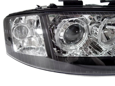 Unique Style Racing DEPO Lighting 2002-2004 Audi A6 C5 Non-V8 Models DEPO D2S Xenon or Halogen Model Angel Eye Halo Projector Headlight
