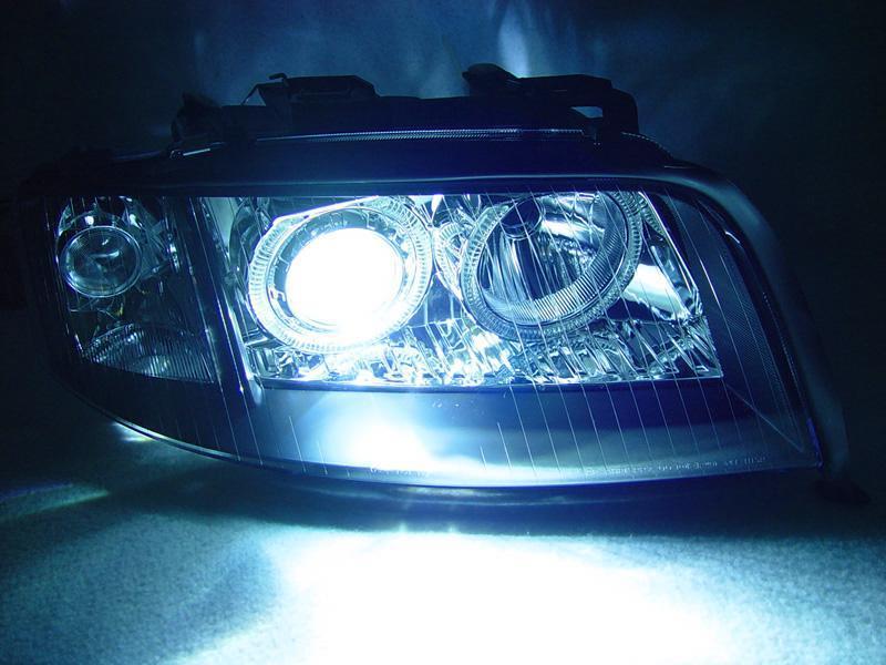 Unique Style Racing DEPO Lighting 2002-2004 Audi A6 C5 Non-V8 Models DEPO D2S Xenon or Halogen Model Angel Eye Halo Projector Headlight