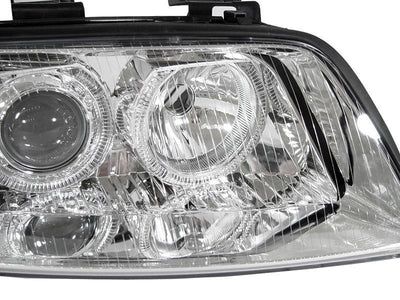 Unique Style Racing DEPO Lighting 2002-2004 Audi A6 C5 Non-V8 Models DEPO D2S Xenon or Halogen Model Angel Eye Halo Projector Headlight