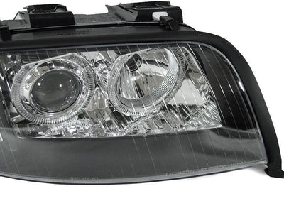 Unique Style Racing DEPO Lighting 2002-2004 Audi A6 C5 Non-V8 Models DEPO D2S Xenon or Halogen Model Angel Eye Halo Projector Headlight