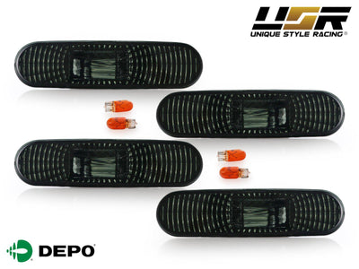 Unique Style Racing DEPO Lighting 2002-2005 Honda Civic SI EP3 / EP 3DR Clear or Smoke Front / Rear Bumper Side Marker Lights - Made by DEPO