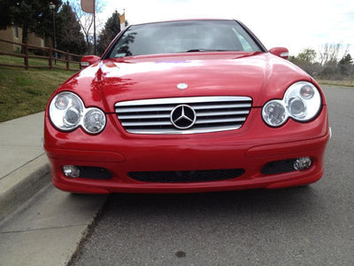 Unique Style Racing DEPO Lighting 2002-2005 Mercedes C Class W203 2D Sport Coupe Chrome OR Black AMG Style Projector Headlight Made by DEPO
