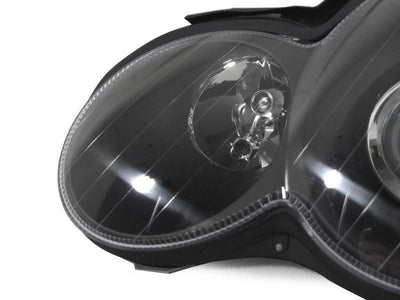Unique Style Racing DEPO Lighting 2002-2005 Mercedes C Class W203 2D Sport Coupe Chrome OR Black AMG Style Projector Headlight Made by DEPO