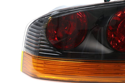 Unique Style Racing DEPO Lighting 2003-2006 Mitsubishi Lancer Evolution EVO 8/9 JDM Style Black OR Gunmetal Housing Tail Light - Made by DEPO