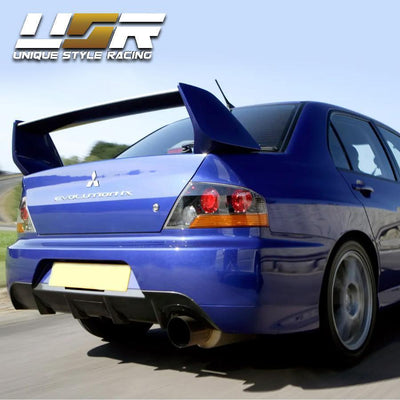 Unique Style Racing DEPO Lighting 2003-2006 Mitsubishi Lancer Evolution EVO 8/9 JDM Style Black OR Gunmetal Housing Tail Light - Made by DEPO