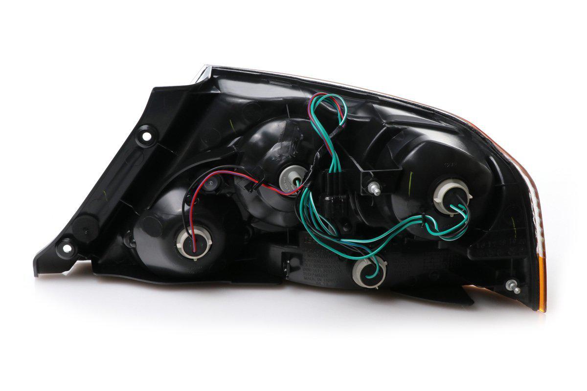 Unique Style Racing DEPO Lighting 2003-2006 Mitsubishi Lancer Evolution EVO 8/9 JDM Style Black OR Gunmetal Housing Tail Light - Made by DEPO