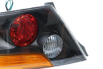 Unique Style Racing DEPO Lighting 2003-2006 Mitsubishi Lancer Evolution EVO 8/9 JDM Style Black OR Gunmetal Housing Tail Light - Made by DEPO