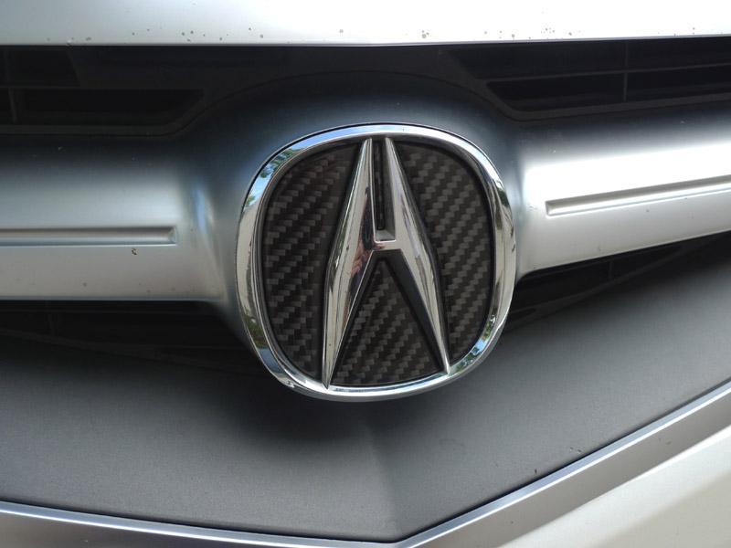 Unique Style Racing Unique Style Racing Exterior Accessories 2004-2006 Acura TL Carbon Fiber OR Red Decal for Emblem Badge - Front Grill and Rear Trunk