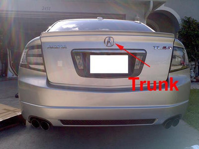 Unique Style Racing Unique Style Racing Exterior Accessories 2004-2006 Acura TL Carbon Fiber OR Red Decal for Emblem Badge - Front Grill and Rear Trunk