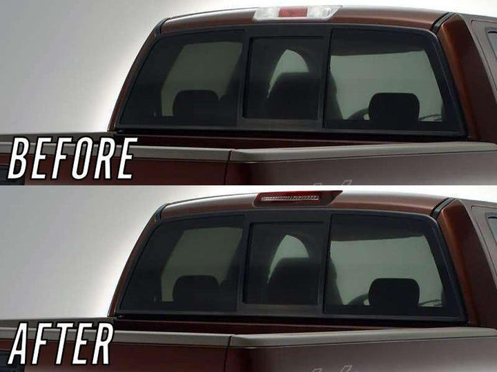 2004-2008 Ford F150 / F-150 Pickup Truck 2 in 1 Red/Clear or Smoke 3rd Brake Light LED Bar with White LED Cargo Lamp
