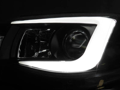Unique Style Racing Unique Style Racing Lighting 2008-2011 Subaru Impreza / 08-14 WRX White "C" LED Light Bar Projector Headlight w/ Clear Corner Reflector (USR Special Edition) For Halogen Models