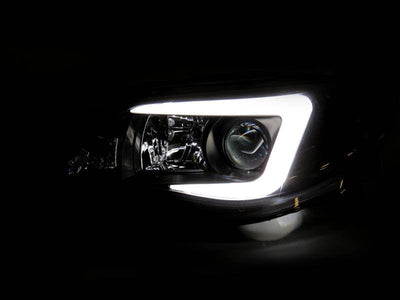 Unique Style Racing Unique Style Racing Lighting 2008-2011 Subaru Impreza / 08-14 WRX White "C" LED Light Bar Projector Headlight w/ Clear Corner Reflector (USR Special Edition) For Halogen Models