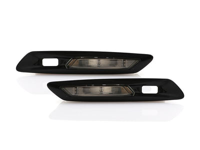 Unique Style Racing DEPO Lighting 2011-2016 BMW 5 Series F10 / F11 with Park Assist Glossy Black/Smoke LED Fender Side Marker Light